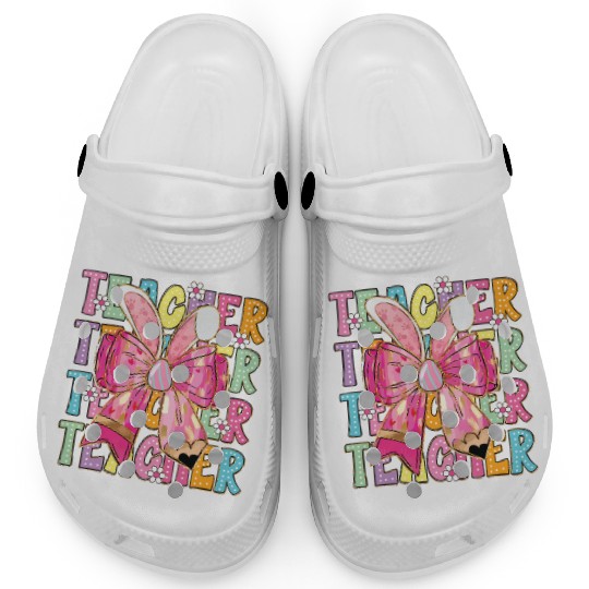 Teacher Easter Bow Design Clogs