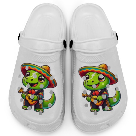 Dino Mariachi Cinco de Mayo Guitar Clogs