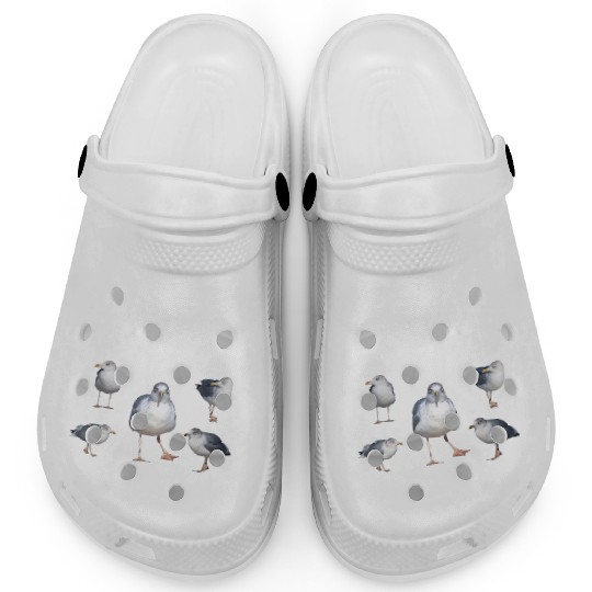 ice cream seagull sea sailing coast ocean Clogs