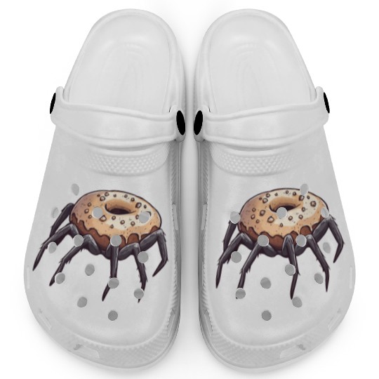 Donut Spider Funny Creative Motif Clogs
