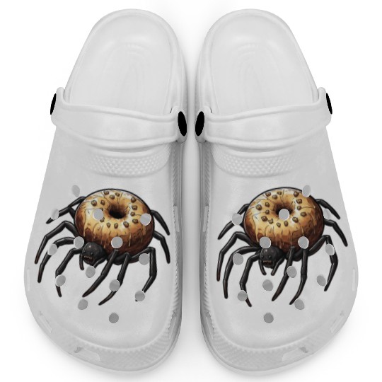Donut Spider Funny Creative Motif Clogs