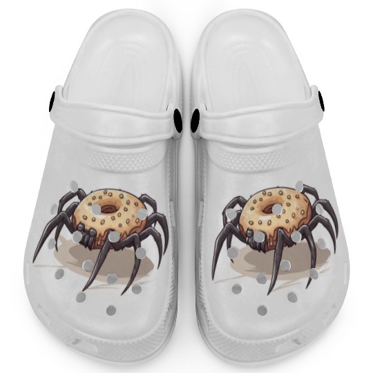 Donut Spider Funny Creative Motif Clogs