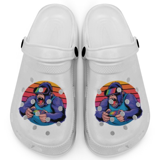 Retro Gamer Ape Clogs