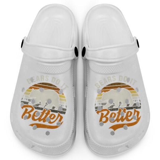 Bears Do It Better Bear Pride Gay Men LGBT Flag Clogs