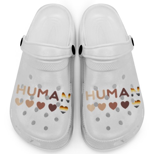 Human Bear Pride Gay Men LGBT Bear Flag Colors Clogs