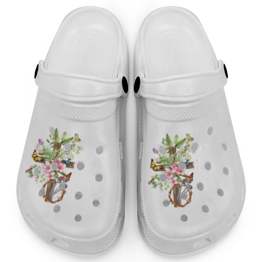 1 Cross 3 Nails 4 Given Christian He is Risen Clogs