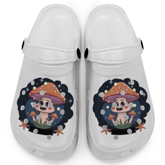 Adorable Mushroom Kawaii Fairy Cottage Vibes Clogs