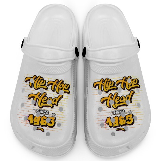 Hip Hop Head Since 1963 - 62 Years Strong Clogs