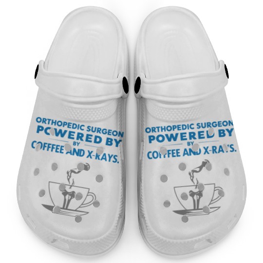 Powered by Coffee and X-Rays Clogs