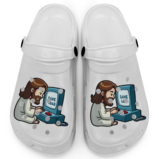 Jesus Saves and Loads Clogs