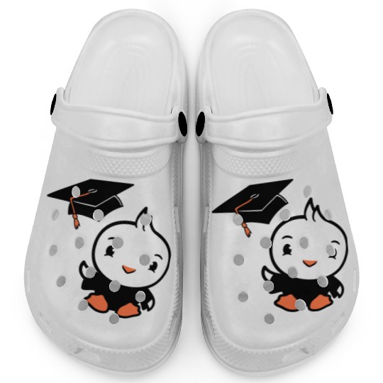 Bird School College Graduation Hat Education Cute Clogs