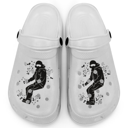 Snowboarder Snowboard Snowboarding Clogs