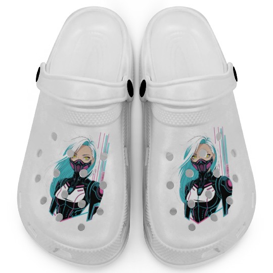 Cyberpunk Girl Clogs