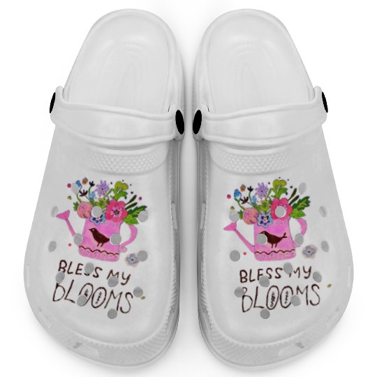 Spring flowers illustration Clogs