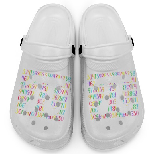 Happy Pi Day Kids Math Teachers Student Clogs