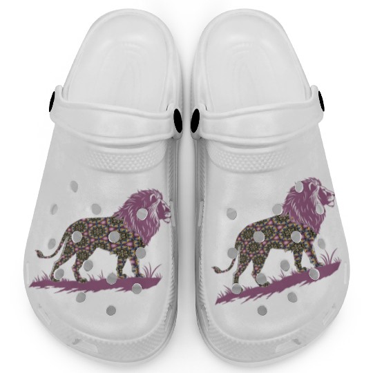 Star of David Pattern 1 Lion of Judah Clogs