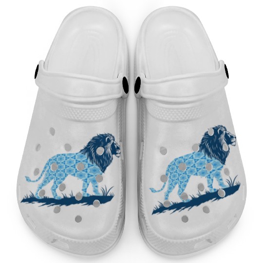 Star of David Pattern 2 Lion of Judah Clogs