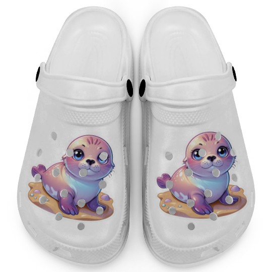 Adorable Seal Sticker Clogs