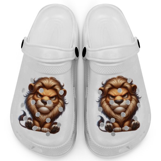 Cute Angry Lion Clogs