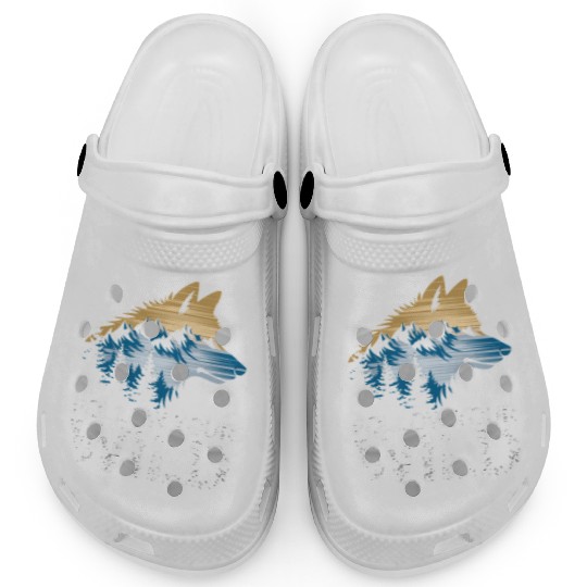 Follow Your Wild Adventure Mountain Wolf Clogs