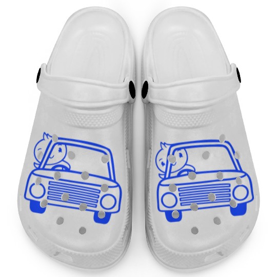 Duck Car Driver Fast Vehicle Greeting Waving Cute Clogs