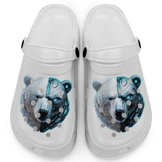Cyborg Polar Bear Clogs