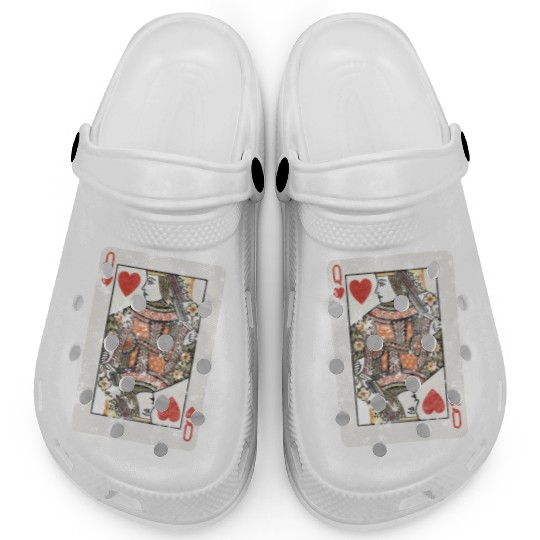 Queen of Hearts playing card Clogs