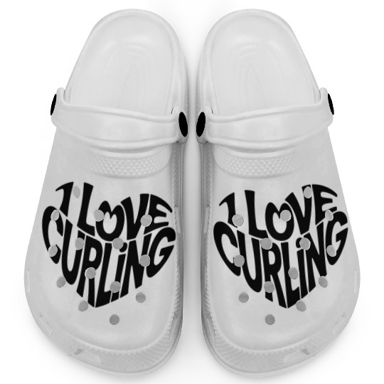 I Love Curling Clogs