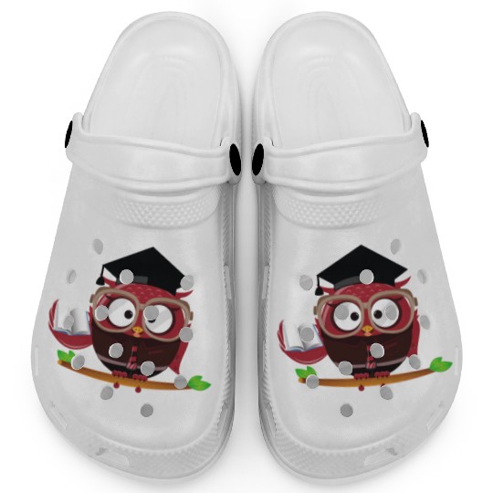 Every Student Can Learn Owl Quote Saying Teacher Clogs