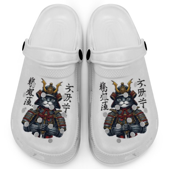 The Great Leader - Shogun Cat in Armor Clogs