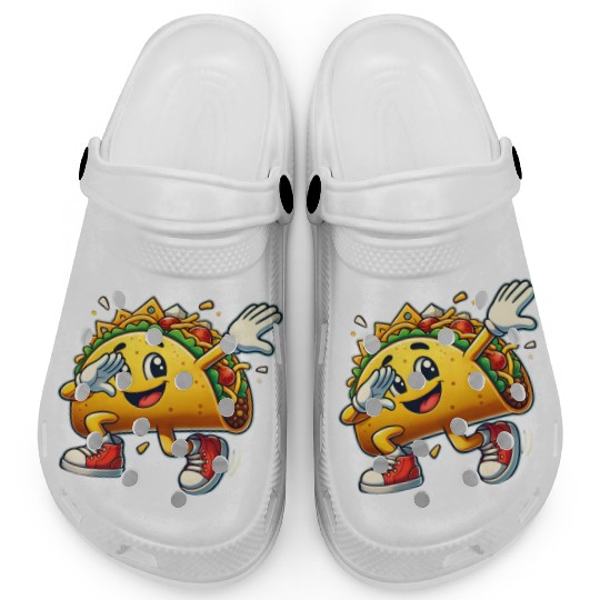 Dabbing Taco Cinco de Mayo Mexican Food Clogs