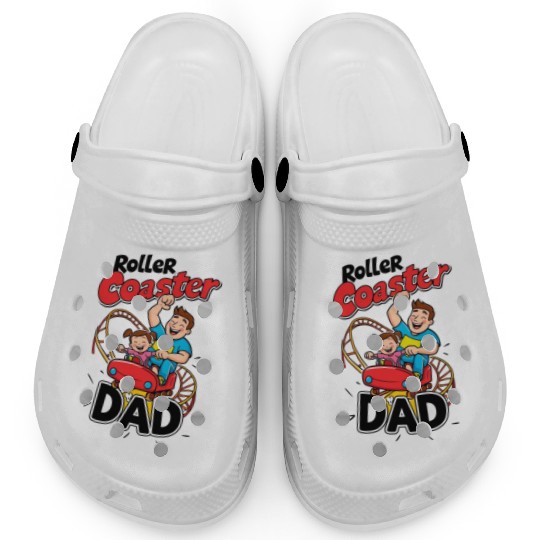 Roller Coaster Dad - Thrilling Family Fun Clogs
