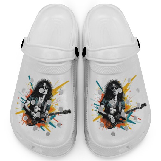 Rock and Roll Youth Avatar Stickers Clogs