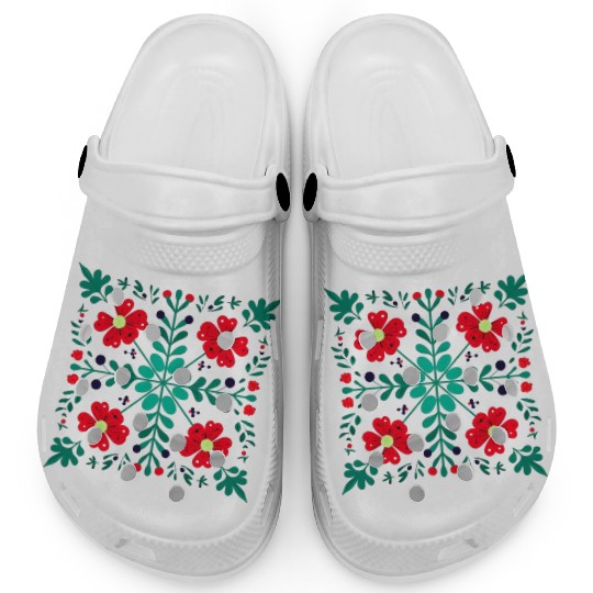 Folk Floral Mandala Clogs