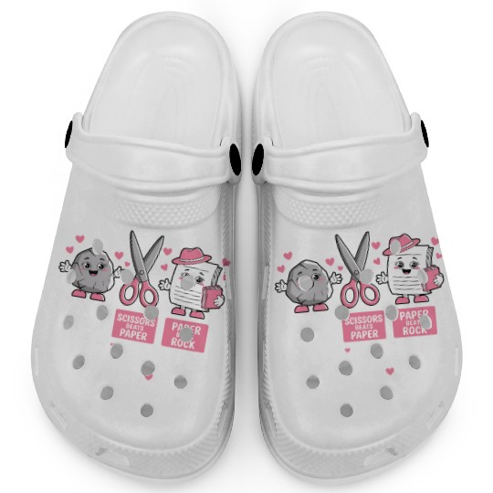 Rock Paper Scissors Nothing Beats Reading Clogs