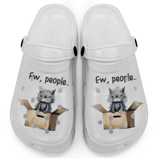 Ew people; cat; cat lovers; funny cat; cranky; Clogs