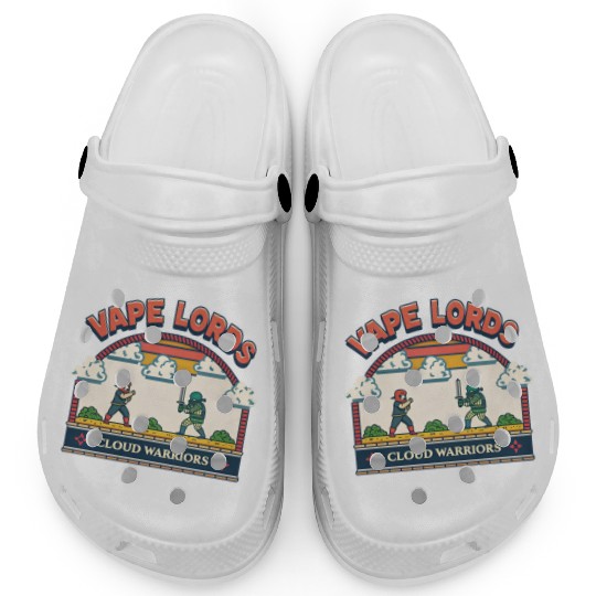 Vape Lords: Cloud Warriors Retro Game Clogs