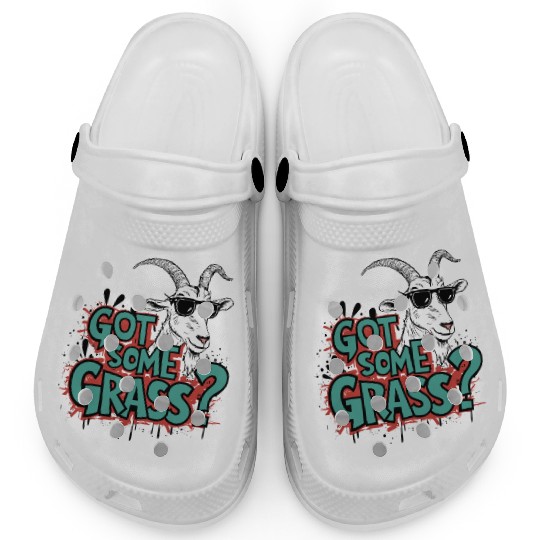 Goat Some Grass? Meme Goat Energy Clogs