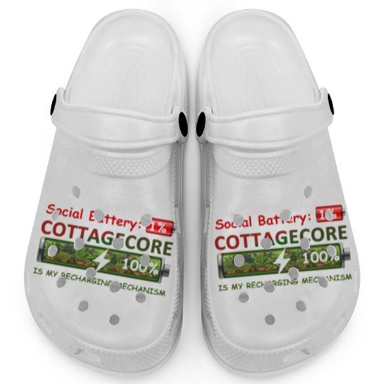 Social Battery 1%, Cottagecore Recharging Mehanism Clogs