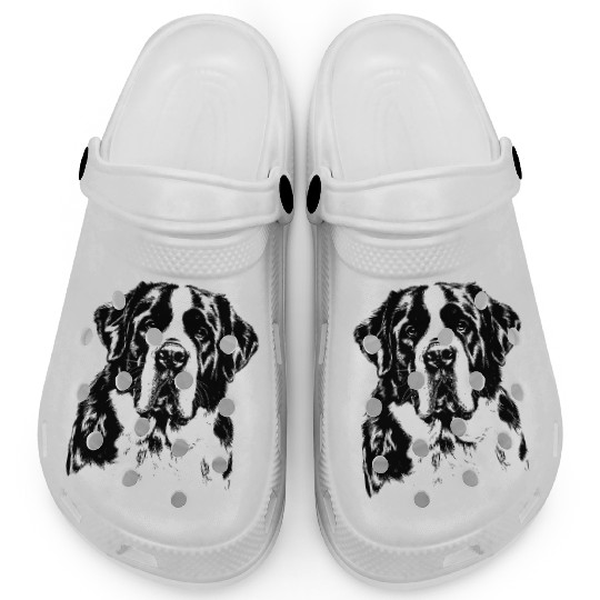 Saint Bernard Portrait | Minimalist Apparel Clogs
