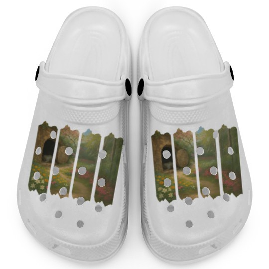 He is Not Here. He is Risen Clogs