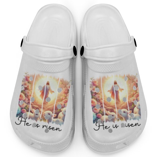 Easter Day Jesus He is risen Clogs