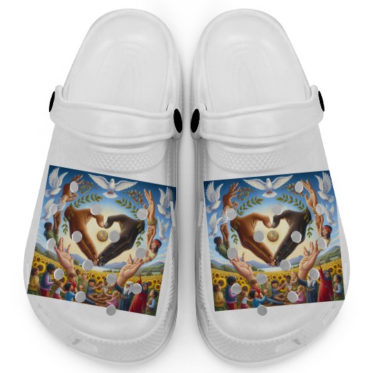 Peace & Love Design Clogs
