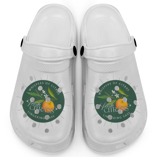 Elegant Citrus Branding Design Clogs