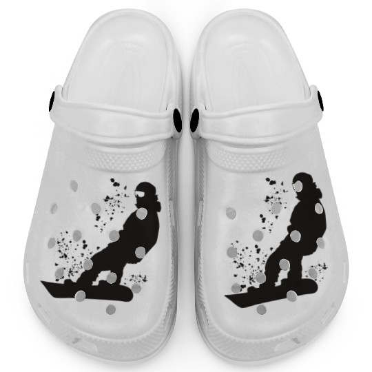 Snowboarder Snowboard Snowboarding Clogs