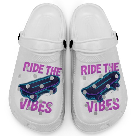 Neon Skate Vibes – Youth Streetwear Clogs