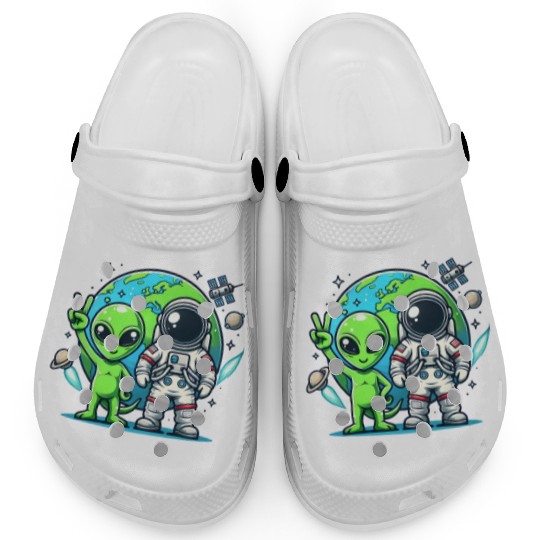 Alien Astronauts In Space Clogs