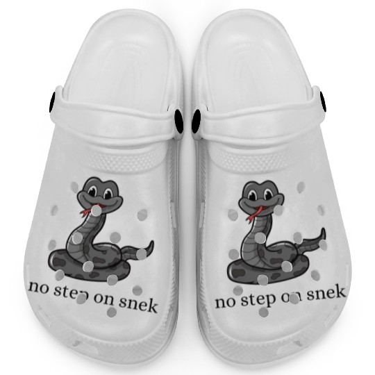 no step on snek funny Clogs