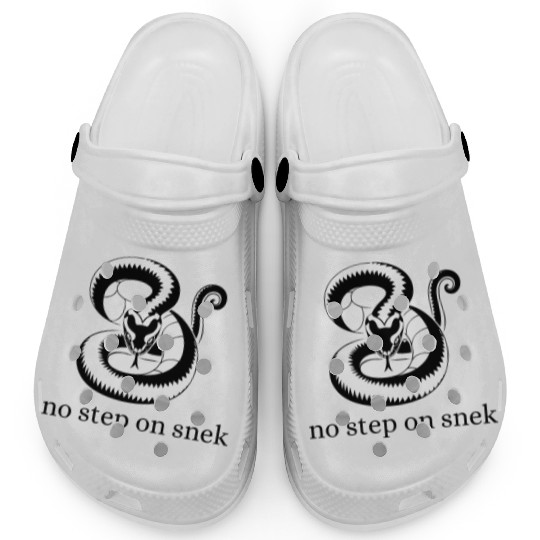 no step on snek funny Clogs