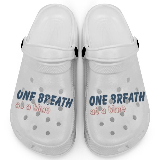 One Breath At A Time Runner Running Mindful Breath Clogs